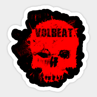 Volbeat Skull Sticker